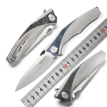 

LiBinGEDC original Raptor Flipper Folding knife Titanium handle S90V blade outdoor Tactical camping survival Knives EDC tools