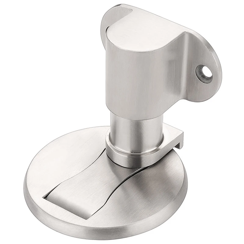 

Adjustable Door Holder Stainless Steel Magnetic Door Stopper Non-Punch Sticker Water-Proof Door Stop Furniture Door