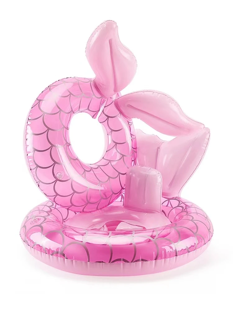 Yuyu Hot Pool Float Детский круг для плавания с русалкой детский надувной - Цена: 402,32 - 573,79 руб.