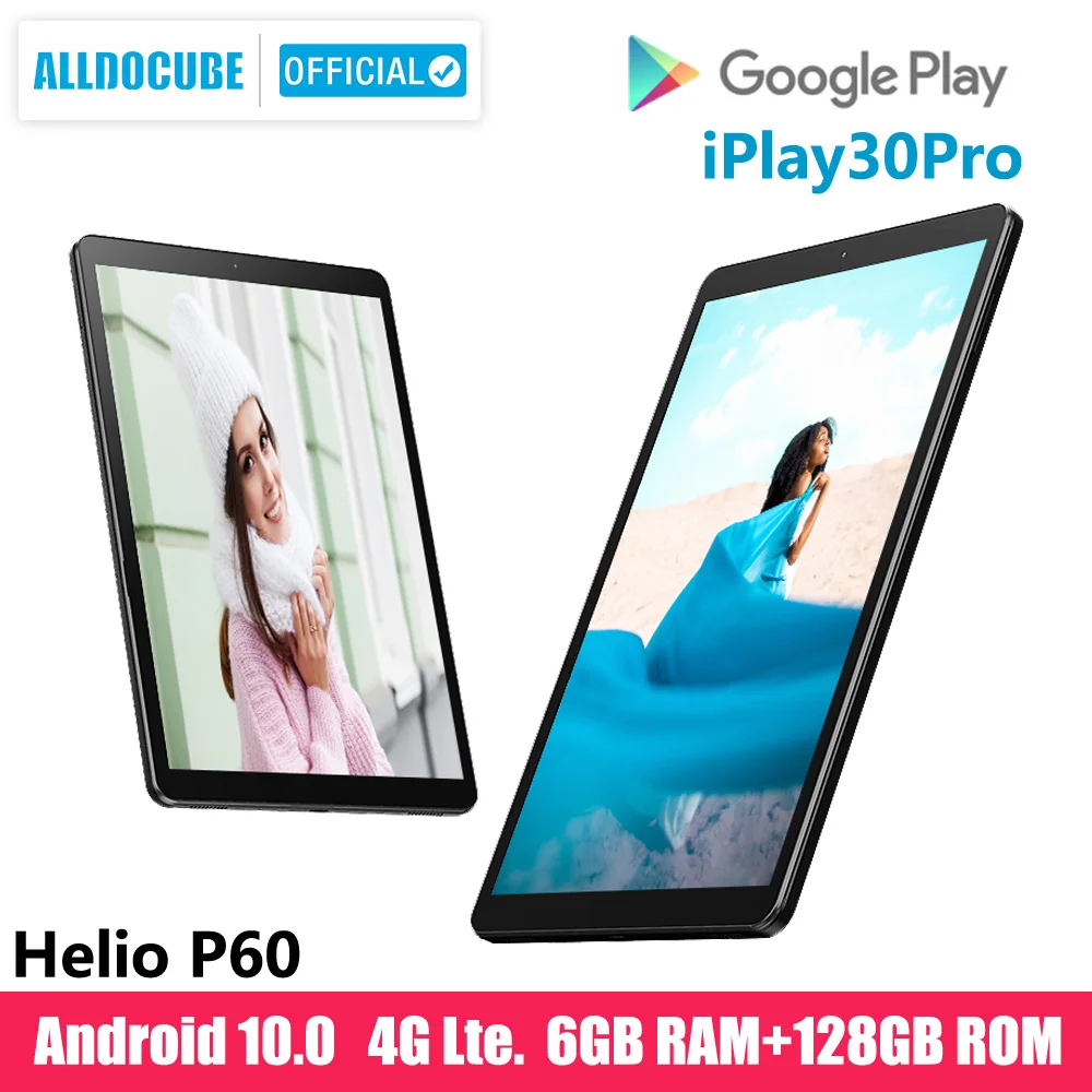 ALLDOCUBE iPlay 30 pro 10.5 inch Android 10 Tablet 6GB RAM 128GB ROM Helio  P60 4G LTE Tablets PC 1920*1200 IPS 7000mAh TYPE-C