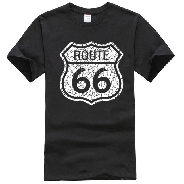 Футболка Route 66-классический Байкерский Американский США подарок TS413 | Мужская