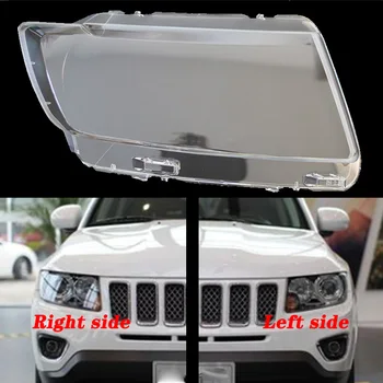 

For Jeep Compass 2011-2015 Front headlamps transparent lampshades lamp shell masks headlight shell cover lens