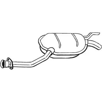 

Exhaust muffler middle part MB W201 1.8/2.0/2.3/82-91 BOSAL 175-123