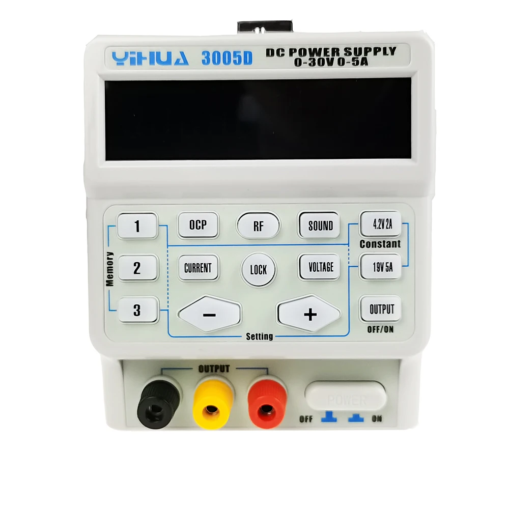 

Adjustable Laboratory Power Supply Digital Programmable Switching Mobile Phone Repair YIHUA 3005D 30V 5A Program-Controlled