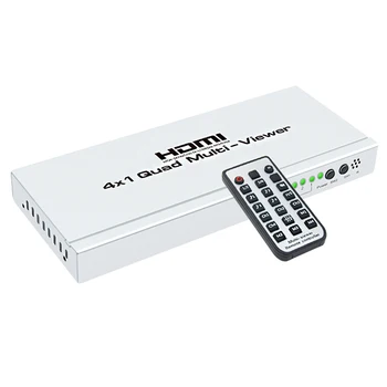 

FFYY-1080P HUB Switcher 4x1 Quad Multi-viewer High-Definition Screen Segmentation Seamless Switching Output Switch For HDTV DVD