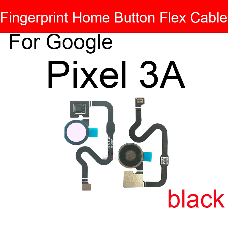 Fingerprint Sensor Menu Button Flex Cable For Google Pixel 3 3XL 3A 3AXL Touch Home Side Button Flex Cable Replacement Parts