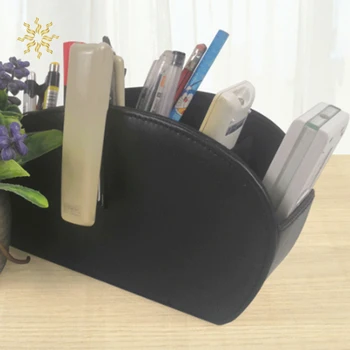 

PU Leather Storage Box Multifunctional Desk Organizer Box Home Office Remote Control Storage Dolap Box K802