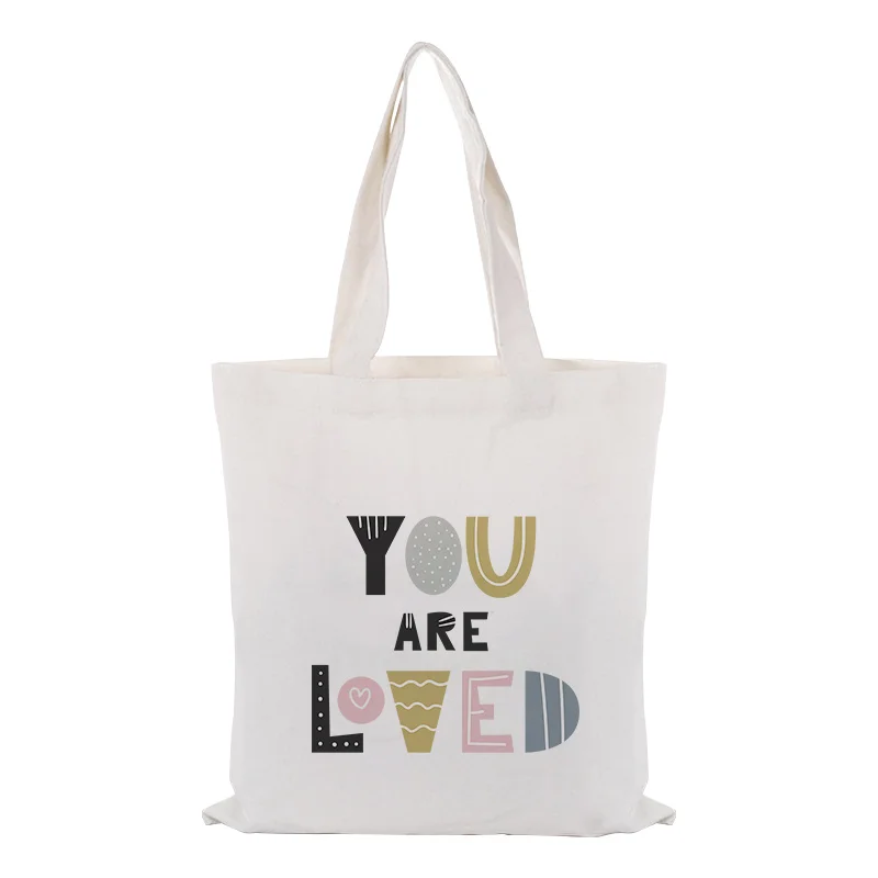 Холщовая Сумка для сумки на заказ Печать логотипа иллюстрация текст DIY ежедневное использование эко Экологичные многоразовые хозяйственные сумки переработка