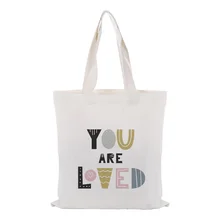 Холщовая Сумка для сумки на заказ Печать логотипа иллюстрация текст DIY ежедневное использование эко Экологичные многоразовые хозяйственные сумки переработка