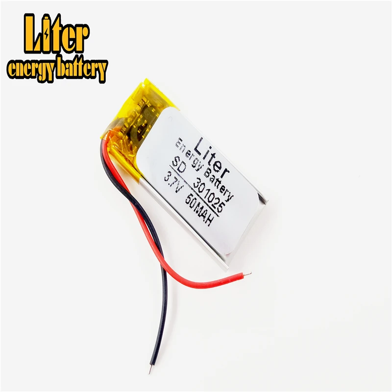 Bateria de Lítio Polímero com Protection Fone de Ouvido Board para Mp5 Bluetooth 301025 3.7v 190mah Psp - Image 3