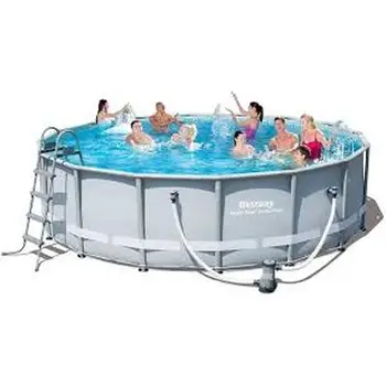 

Scaffold round pool for garden for summer leisure size 488x122 cm, volume 19480л, Bestway, item No 56451