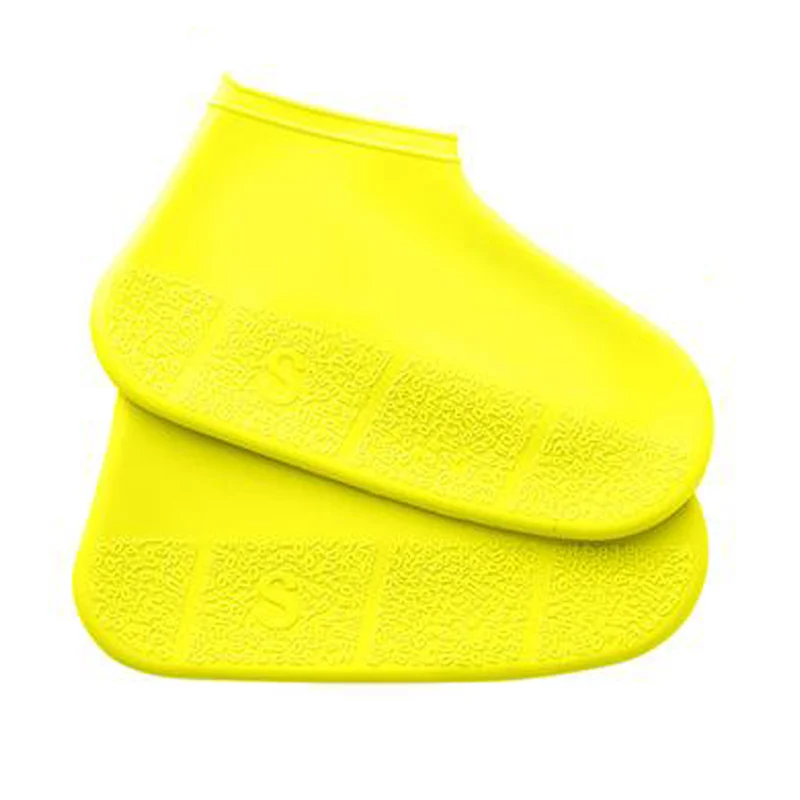 Многоразовые водонепроницаемые непромокаемые чехлы для обуви силиконовые моющиеся износостойкие Чехлы для обуви непромокаемые сапоги для взрослых детей - Цвет: A1