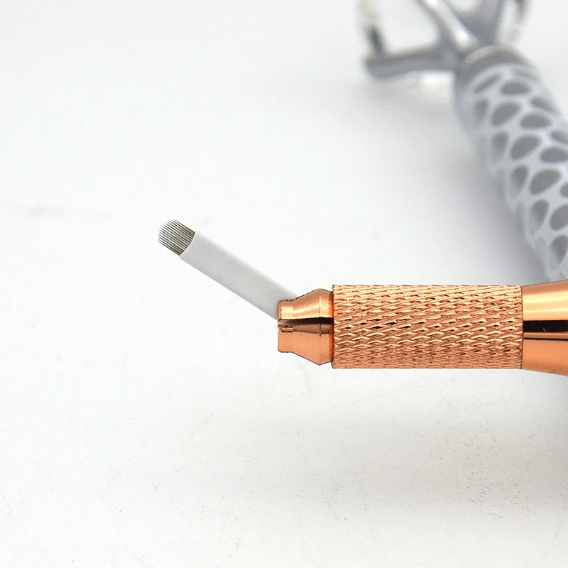 50 Pcs/lot Microblading Needles 14 pins for Microblading Embroidery Pen Pernement Makeup Eyebrow Tattoo Pen Machine