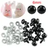 900C 20pcs 6-20mm Black Plastic Safety Eyes for teddy bear/Dolls/Toy Animal/Felting 1