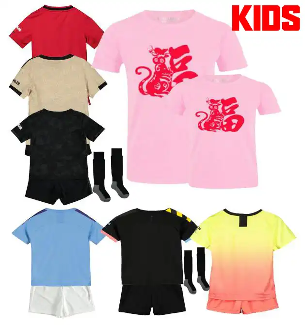2019 2020 Child Manchester City Jersey Fashion T Shirts 2019 Third Manchester City Tops United Children Shirt Sock Aliexpress