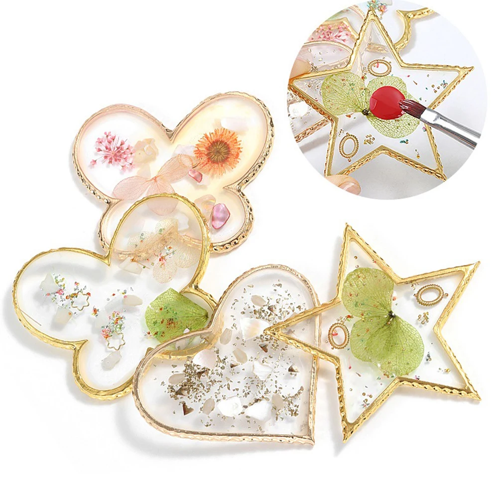 

1Pcs Natural Resin Agate Nail Color Mixing Palette Gel Nail Polish Drawing Holder Shelf Color Paint Palette DIY Nail Art Display