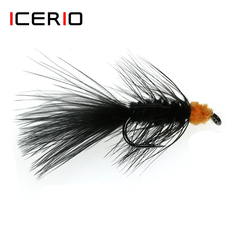 Icerio 6pcs Orange Egg Sucking Leech Woolly Bugger Streamers Trout Bass Fishing Fly Lures 6 Fishing Lures Aliexpress