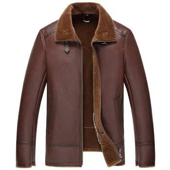 

Genuine Leather Jacket Natural Wool Fur Coats Winter Jacket Men Real Sheepskin Coat for Men Plus Size Chaqueta Hombre MY1995