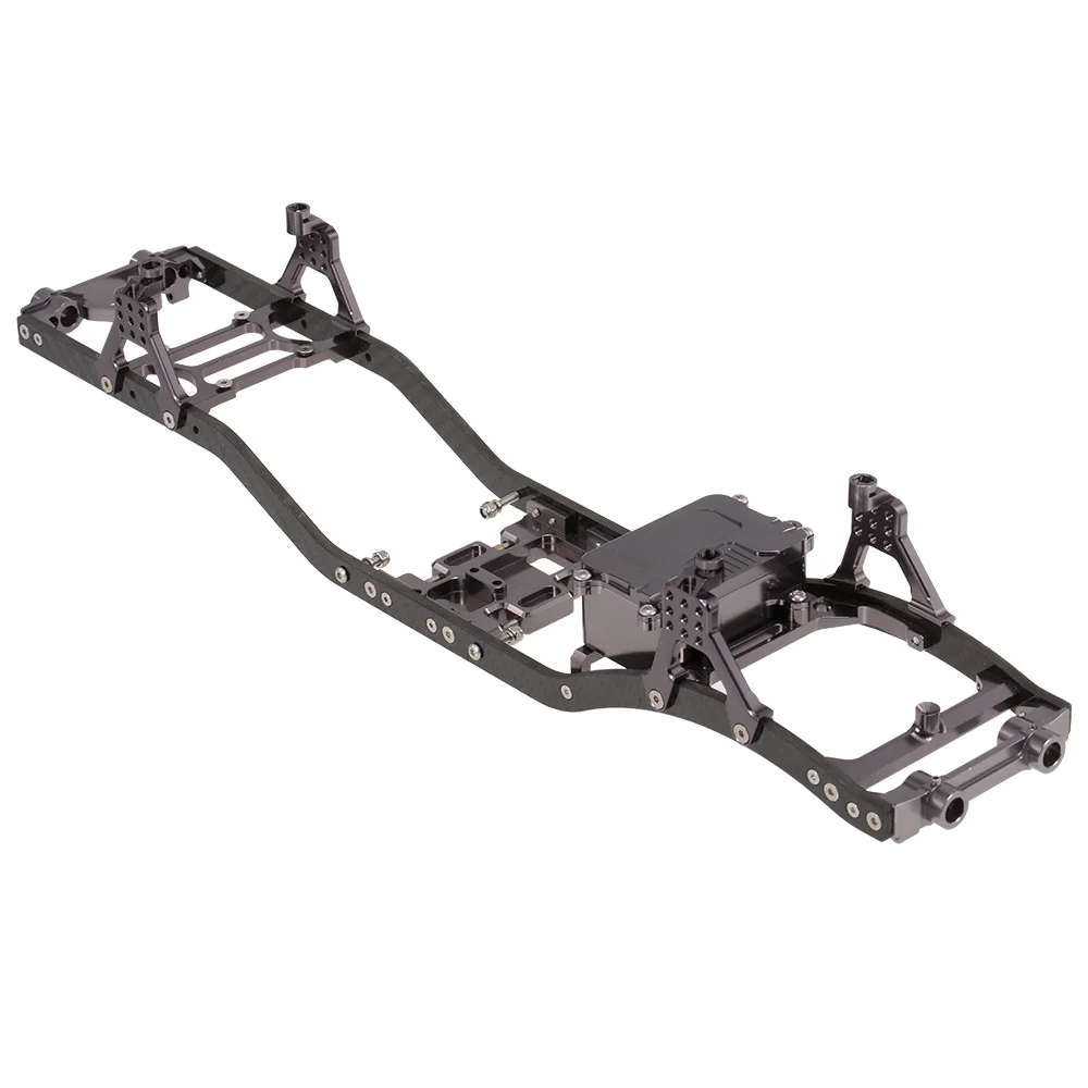 

Carbon Fiber and Metal Chassis Frame Girder RC Car Body Shell Frame for 1/10 Axial SCX10 D90 Rock Crawler RC Car Parts