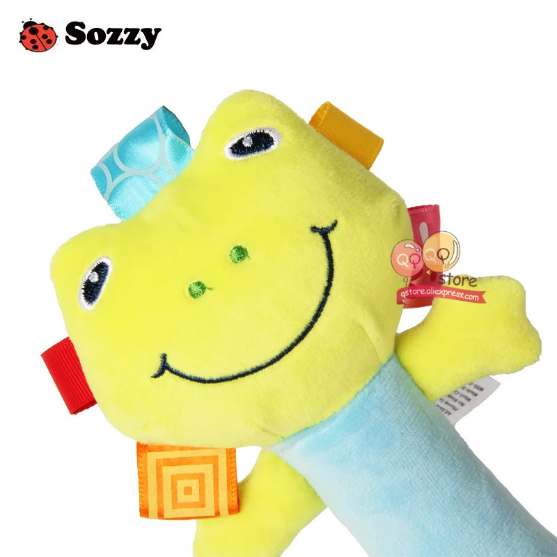 Милая плюшевая Набивная игрушка Sozzy детские погремушки пищалки игрушки ручные