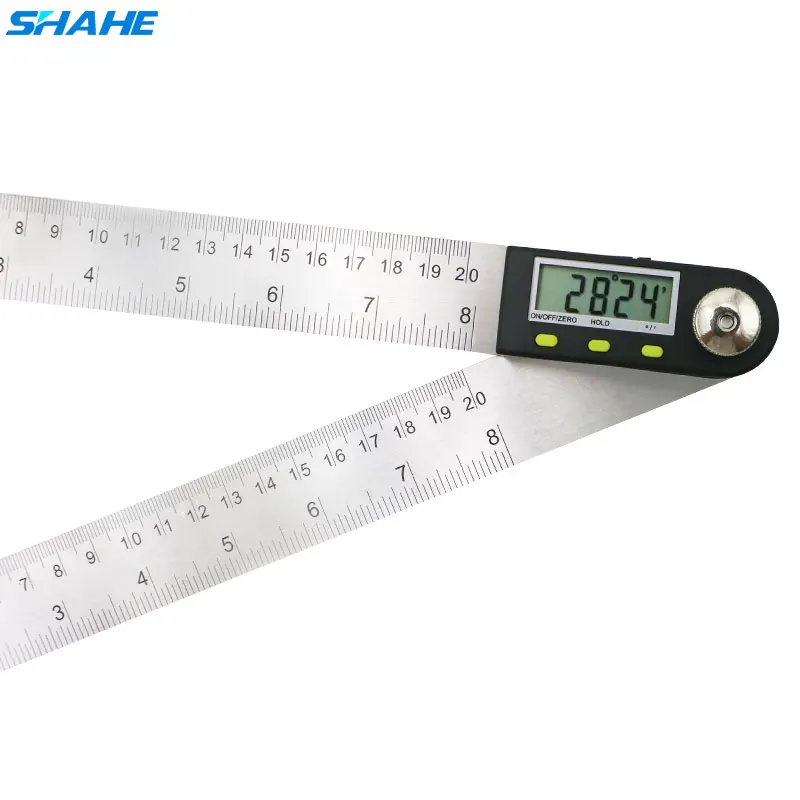 

Digital Angle Finder Ruler 200 mm Digital Protractor Digital Goniometer 2-in-1 Angle Gauge With Stainless Steel Blades