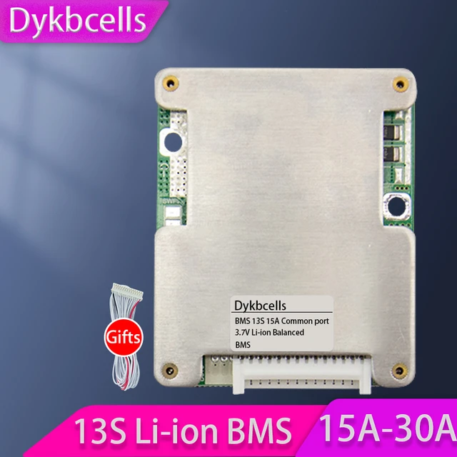 BMS 13S 48V Li- Lithium Pack Balancer Charge Board Equalizer  Common/Separate Port for Escooter(20A) 