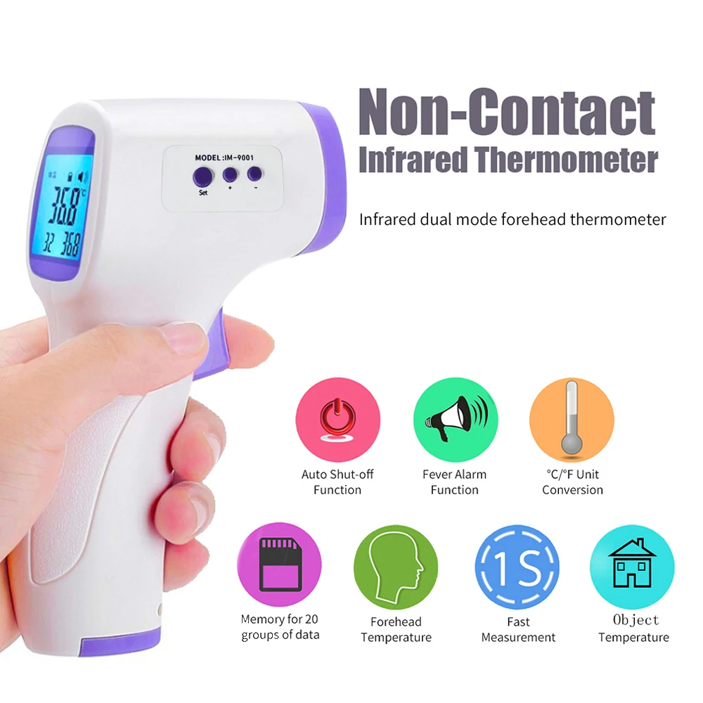 

5 Kinds Multifunctional Infrared Non Contact Thermometer Temperature Meter Portable Temperature Digital IR Forehead Thermometer