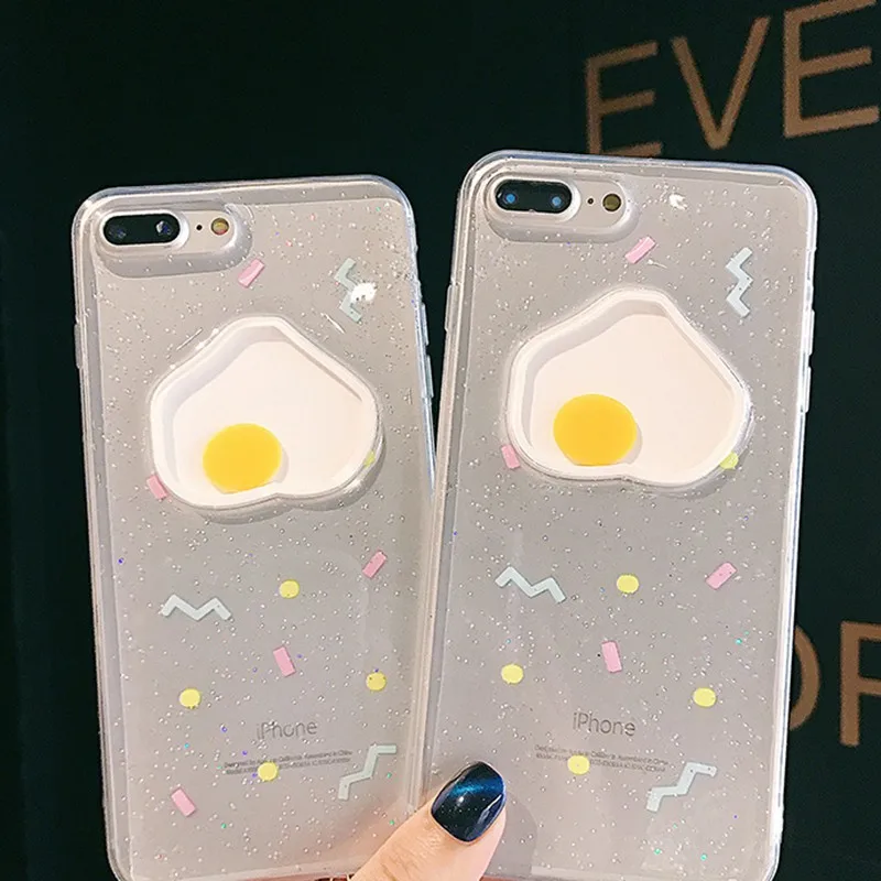 Innovation Transparent Yellow Egg Phone Case Soft Silicone Protective Mobile Universal For IPhone X/Xs/MAX | Мобильные телефоны и