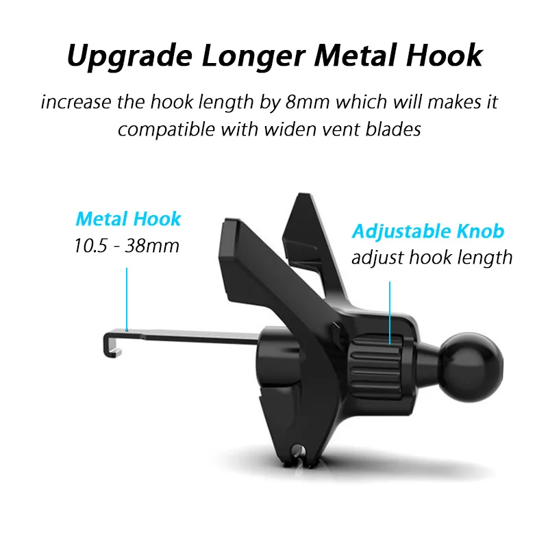 mobile grip holder Universal Car Air Vent Clip 13MM 15MM 17MM Ball Head for Car Phone Holder Stand Gravity Mount Magnetic Support Bracket Clamp mobile stand for bike