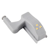 BORUiT Sensor de luz LED para armario, luz nocturna para cocina, dormitorio, bisagra interior, lámpara inalámbrica
