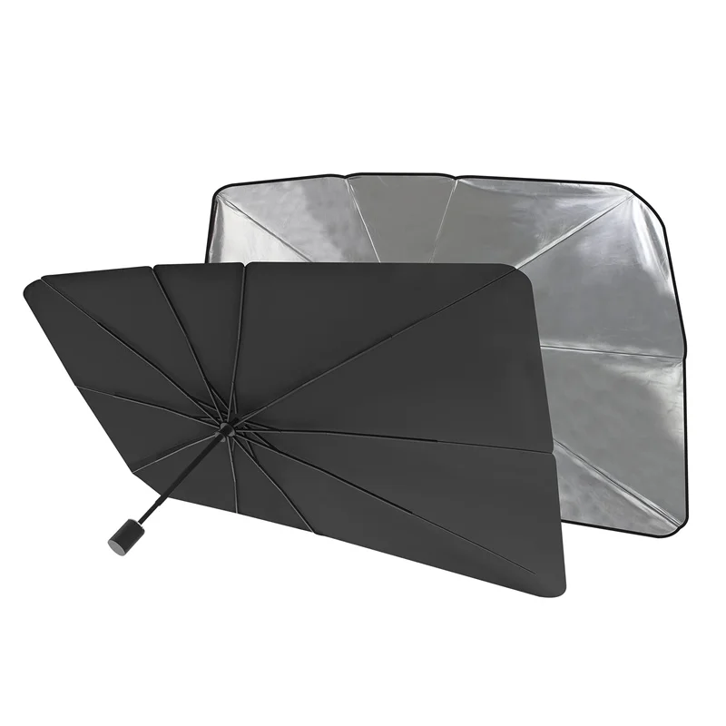 Auto Windschutzscheibe Sonnenschirm Sommer Sonnenschutz Wärmedämmung Tuch für Auto Front Schattierung Regenschirm Typ Sonnenschutz für Auto Fenster – Detail 4