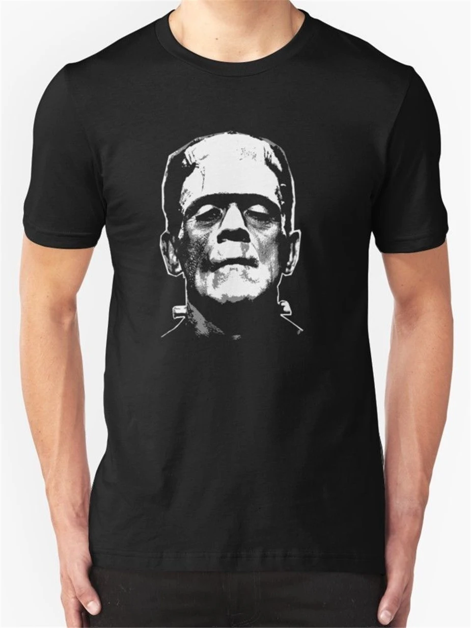 Футболка Frankenstein Классическая винтажная футболка с цифровым принтом в стиле
