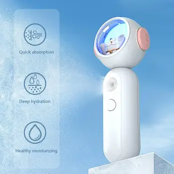 

30ml Lucky Cat Handheld Facial Humidifier Steamer Moisturizing Tools Beauty Device Facial Sprayer USB Nebulizer Face Steamer