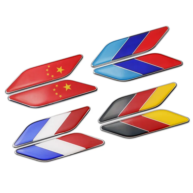 Металлическая 3d-наклейка с немецким и итальянским флагом эмблема украшение для