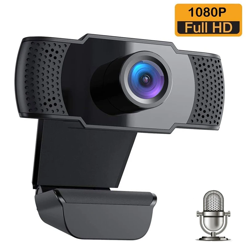 1080P Webcam with Microphone For PC Laptop Desktop USB 2.0 Full HD Web Camera for Video Calling Studying Conference Netmeeting | Компьютеры