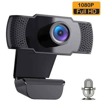 

1080P Webcam with Microphone For PC Laptop Desktop USB 2.0 Full HD Web Camera for Video Calling Studying Conference Netmeeting