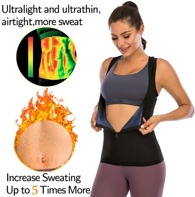 

Women Waist Trainer Vest Weight Loss Tummy Control Sport Workout Body Shaper Corset with Zipper