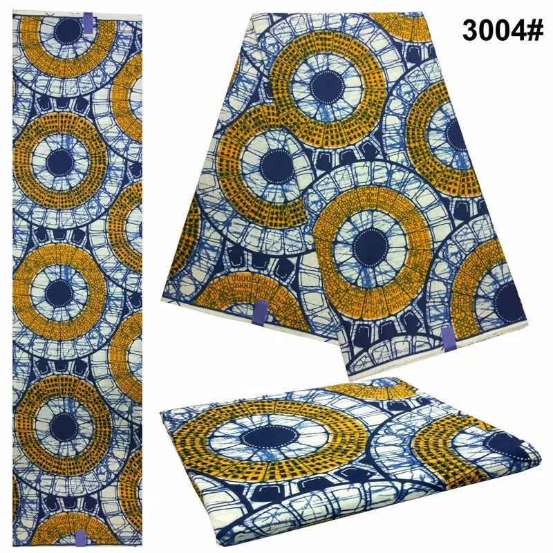 

High Quality African Wax Prints Fabric Colourful Nice pattern 6 Yards JAVA Wax Prints Cotton Fabrics For Wedding!DF-4408
