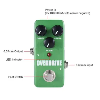 

Hand-made Classic Distortion Boost Guitar Effect Pedal Acoustic Guitar Knob Over