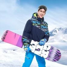 Лыжные костюмы для мужчин с капюшоном теплые флисовые мужские лыжные наборы куртки комбинезоны спортивные Сноубординг мужские комбинезоны одежда Зимние костюмы