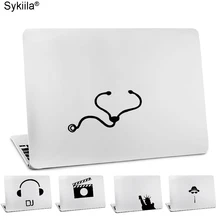 Sykiila Наклейка для Macbook Air 11 13 Pro13 15 17 retina 12 ноутбук виниловая наклейка стетоскоп кошка милая девушка A1932