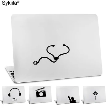 

Sykiila Sticker for Macbook Skin Air 11 13 Pro13 15 17 Retina 12 Laptop Computer Vinyl Decal Stethoscope Cat Cute Girl A1932