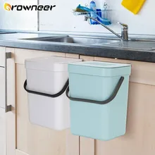 3l cozinha pendurado lata de lixo carro reciclar bin fixado na parede lixo lixo zero lixo bin porta da cozinha pendurado lixo bin gabinete