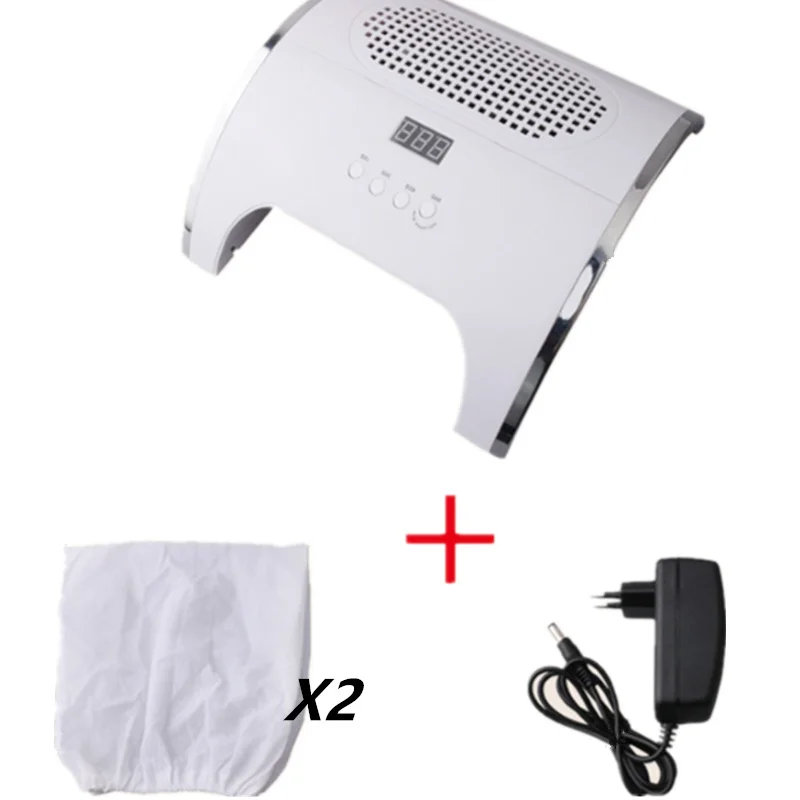 

2 in 1 LED UV 80W nail light and nail dust remover 36 LED nail dryer manicure, two powerful nail vacuum cleaner