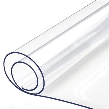 

Clear Desk Pad, Non-Slip Textured PVC Soft Desk Writing Mat - Round Edges Desk Protector