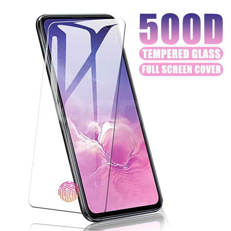 

500D Protective Glass on the For Samsung Galaxy S10 S9 S8 Plus S10e S7 Edge A6 A8 2018 Tempered Screen Protector Glass Film Case