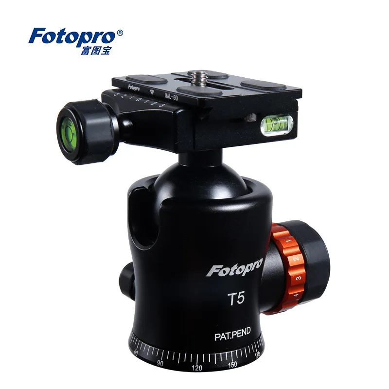

Fotopro T5 Slim Waist Profession Single-lens Reflex Camera Tripod Shoot Only Ball Three Dimensional Cloud Platform Quick Shoe