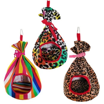 

Bird Parrots Perch Tents Hammock Winter Warm Nest Cockatiels Hanging House Round nests protect against wind