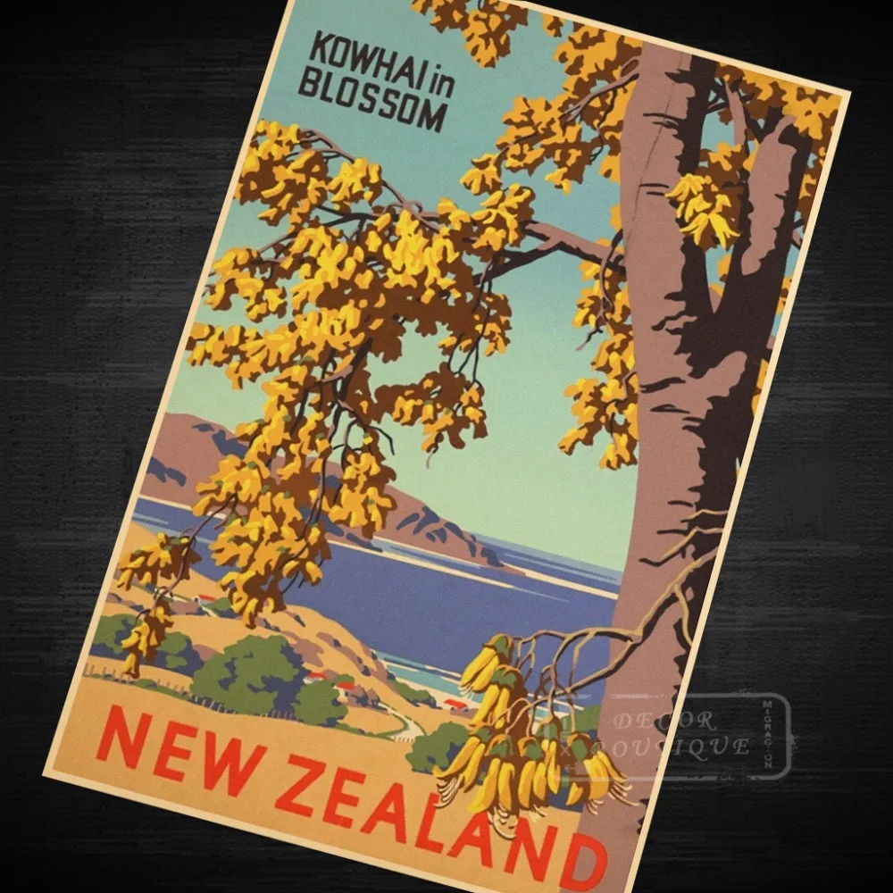 NZ Новая Зеландия цвет маори ретро винтажная фотокартина холст самодельная