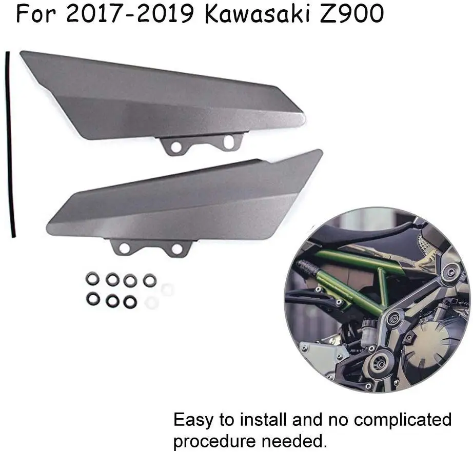 Titanium Для Kawasaki Z900 Боковая Панель CNC алюминиевый левый и правый обтекатель Крышка пластина Защита Z 900 ZR900 аксессуары для мотоциклов - Цвет: Titanium